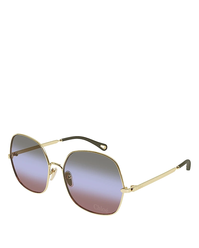 Chloe Aly Squared Sunglasses, 60mm