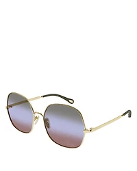 Chloe Aly Squared Sunglasses, 60mm