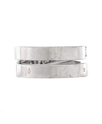 Paris Nouvelle Vague Crossover Ring 18K White Gold with Diamonds