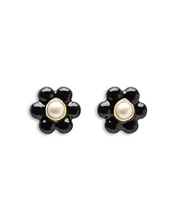 kate spade new york Stone & Enamel Petal Puff Stud Earrings