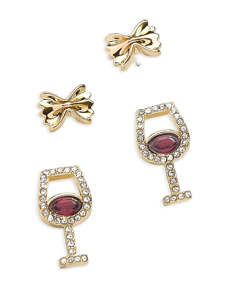 Baublebar Endless Pastabilities Stone & Pave Wine Glass Drop Earrings