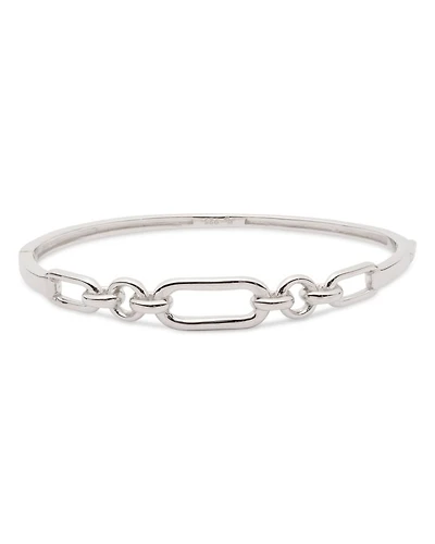 Link Bangle Bracelet in Sterling Silver