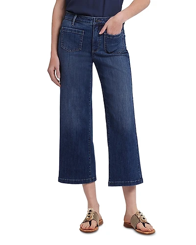 Nydj Coco Relaxed Wide Leg Crop Jeans