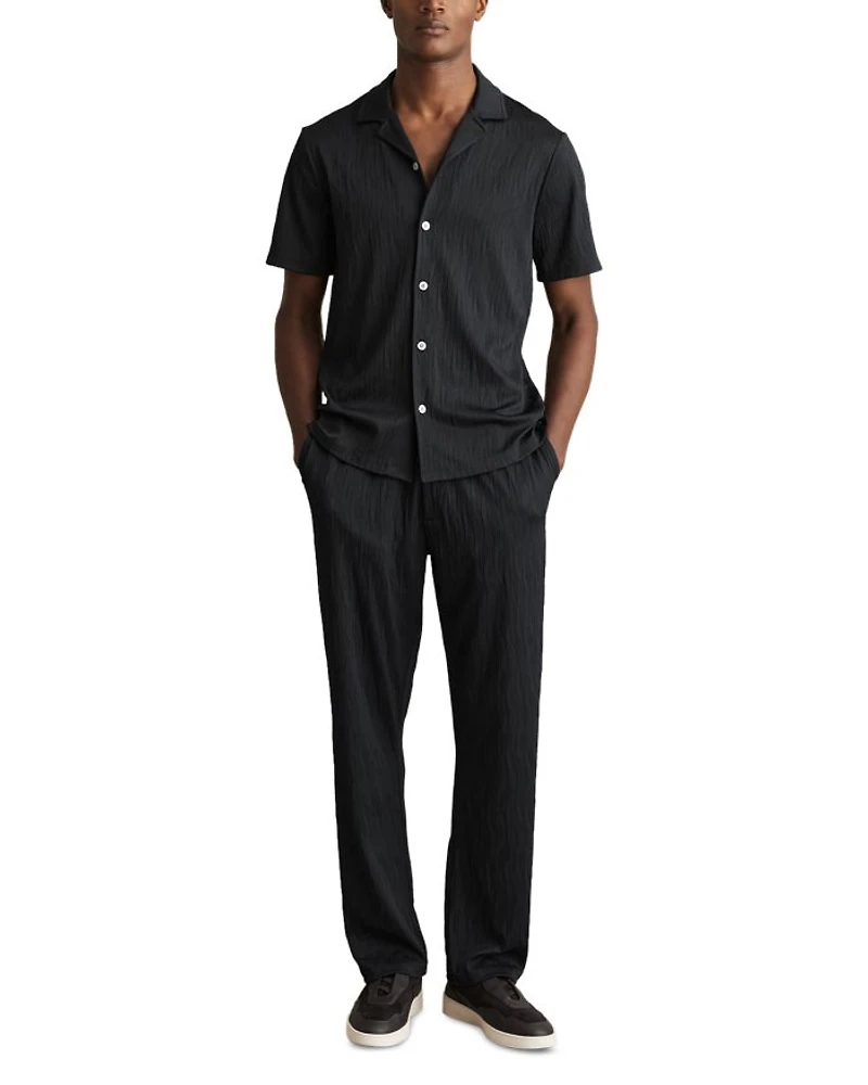 Alvar Wave Jacquard Cuban Shirt