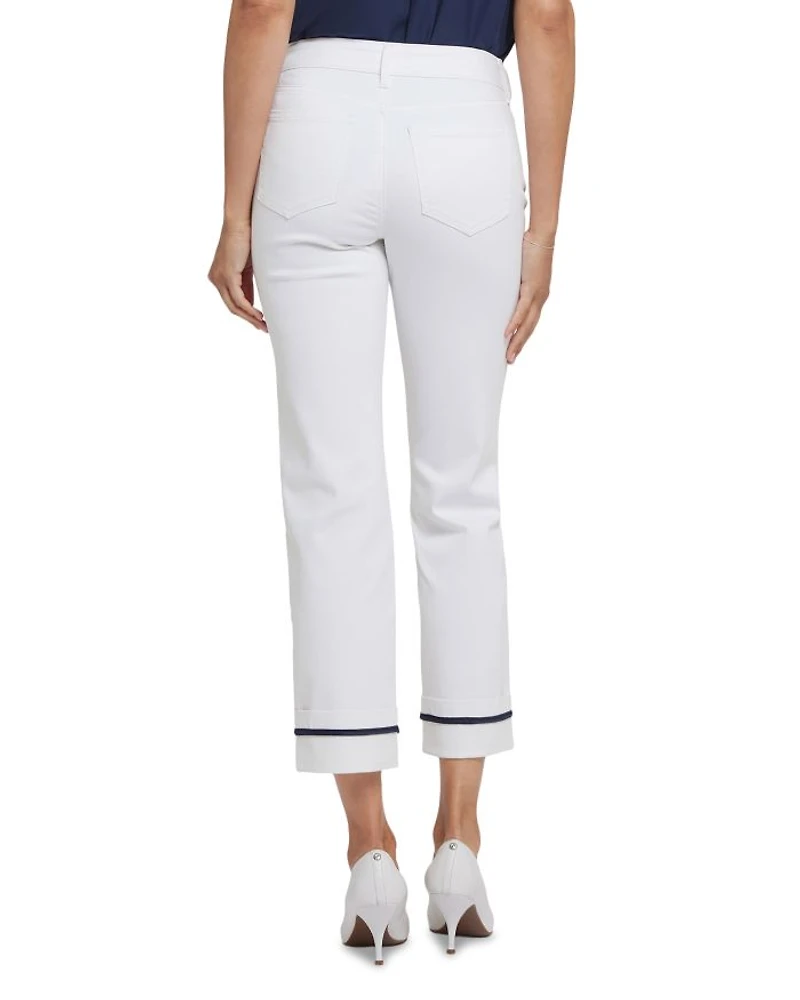 Marilyn Mid Rise Straight Ankle Jeans