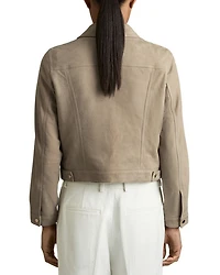 Conor Suede Trucker Jacket