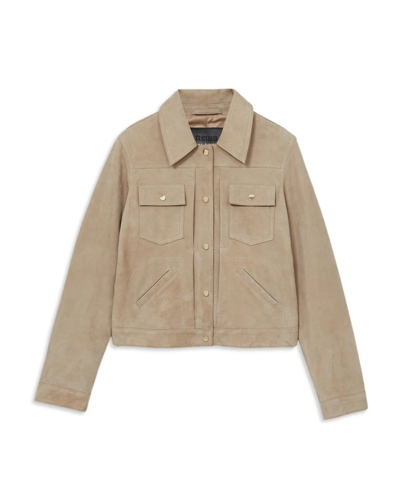 Conor Suede Trucker Jacket