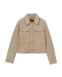 Conor Suede Trucker Jacket
