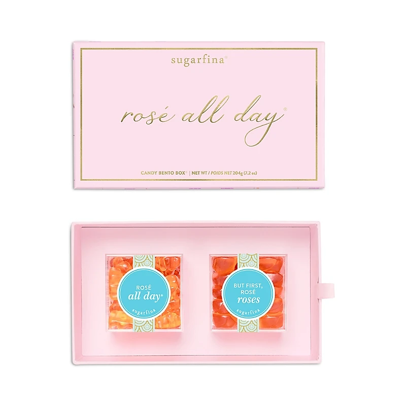 Sugarfina Rose All Day 2 Piece Candy Bento Box