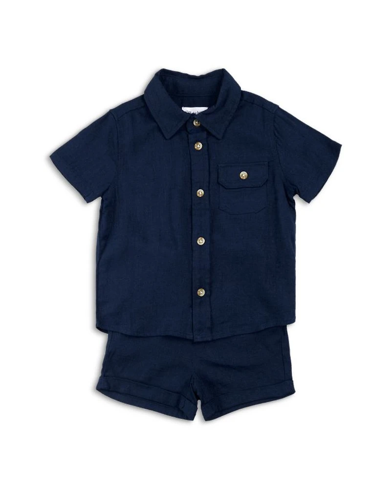 Boys' Seersucker Shirt & Shorts Set - Baby