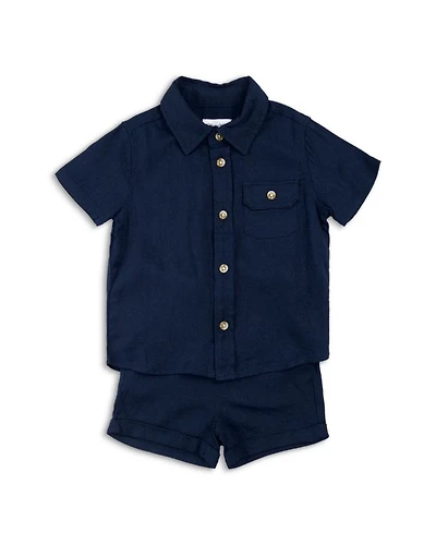 Boys' Seersucker Shirt & Shorts Set - Baby