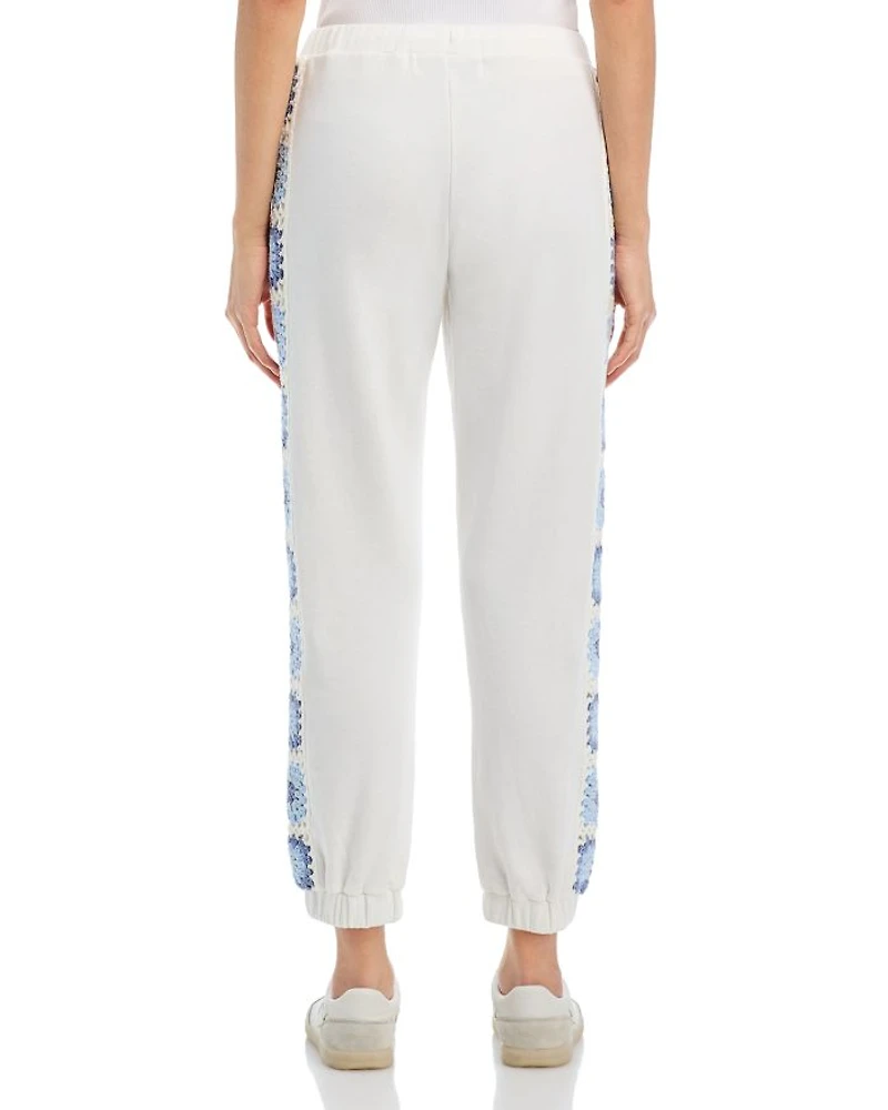 Crochet Trim Jogger Pants