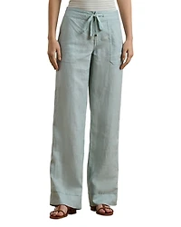 Linen Wide-Leg Pants, Regular & Petite