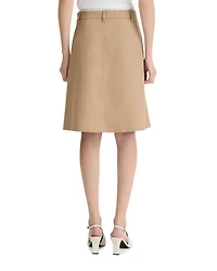 Mid Rise Double Waist Skirt