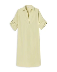 Tab Sleeve Popover Dress