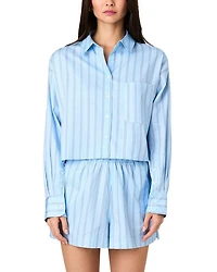 Lorenzo Stripe Cropped Shirt