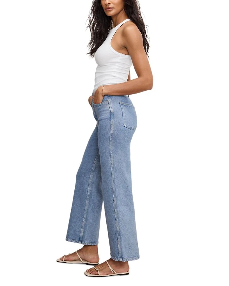 Soft Tech Good Skate Wide Leg Crop Jeans Indigo860
