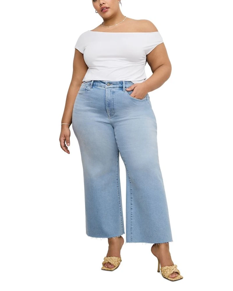 Palazzo High Rise Light Compression Jeans Indigo862