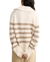 Phoebe Cashmere Striped Sweater