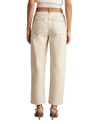 Maddie Twisted Seam Jeans Ecru