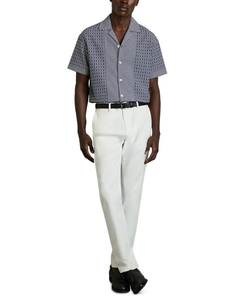 Geo Jacquard Camp Shirt