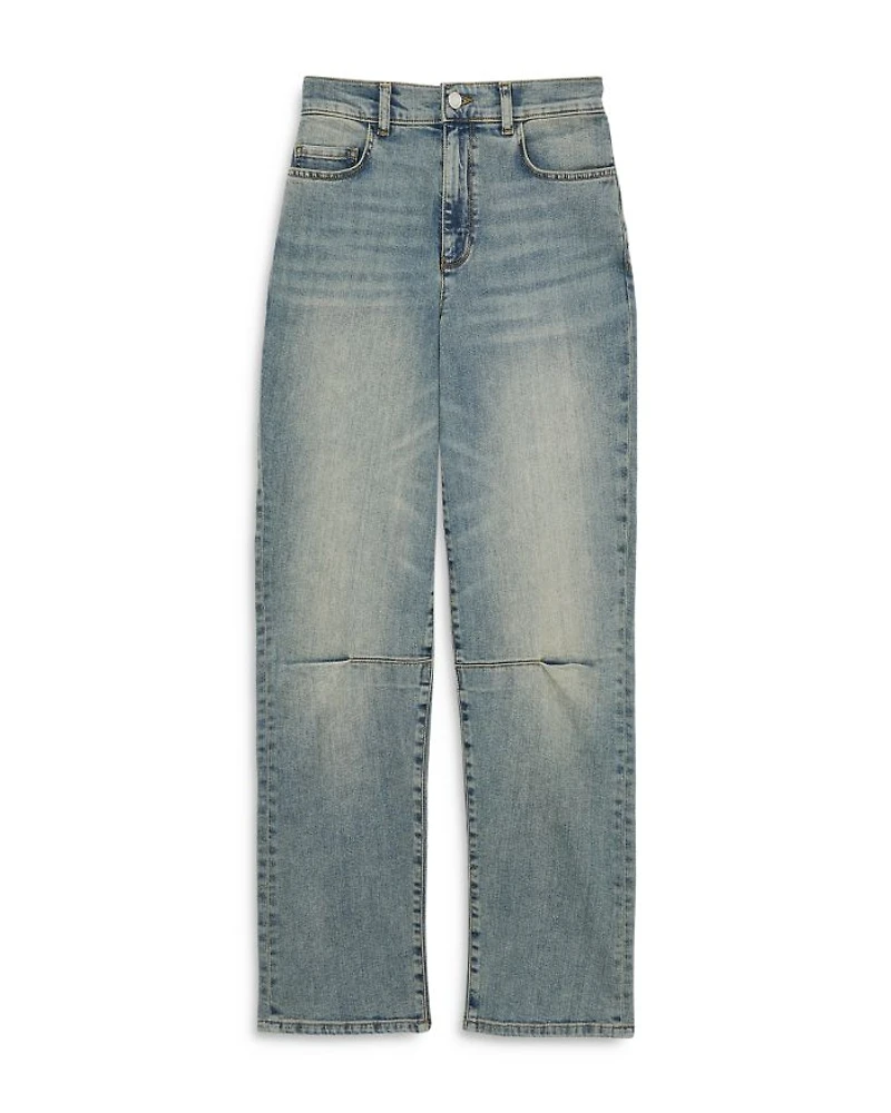 Mahni High Rise Barrel Leg Jeans Light Blue