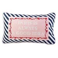 Furbish Studio Paris Needlepoint Decorative Pillow