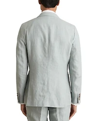 Linen Notch Lapel Slim Fit Blazer