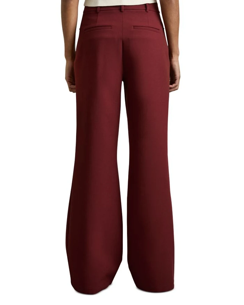 Petites Heather Wide Leg Palazzo Pants