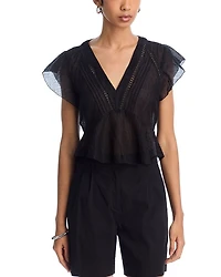 Leyla Peplum Top