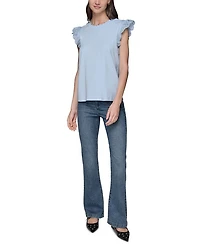 Sleeveless Ruffled Top