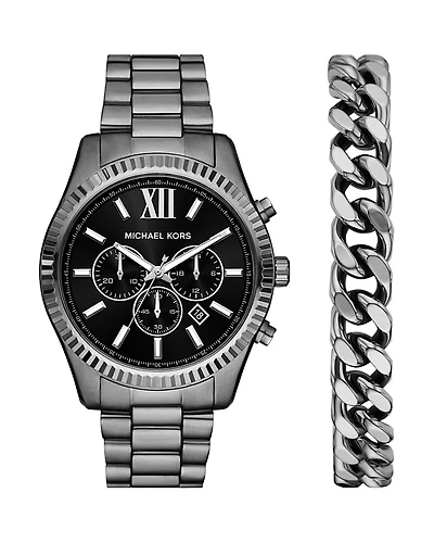 Michael Kors Lexington Chronograph Gift Set, 44mm