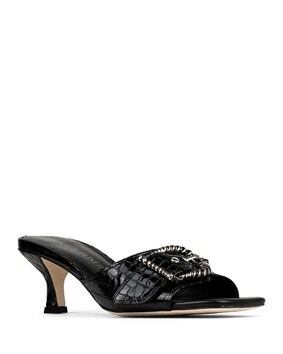 Women's Buckle Mule Slide Sandals