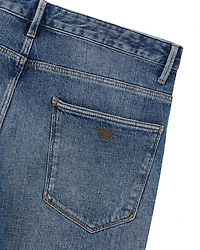 Slim Fit Washed Jeans Medium Blue