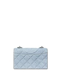 Fleming Denim Print Leather Convertible Crossbody