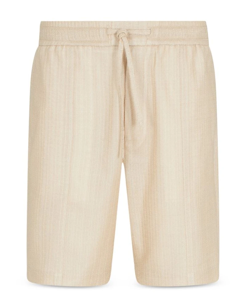 Woven Cotton Drawstring Shorts