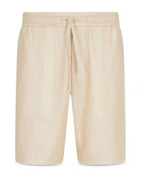 Woven Cotton Drawstring Shorts