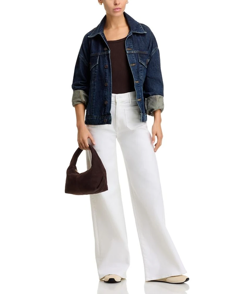 Lil Patch Pocket Undercover Sneak High Rise Wide Leg Jeans Fairest Of Them All