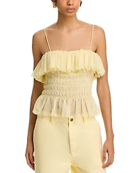 Ronny Kobo Anita Ruffled Top