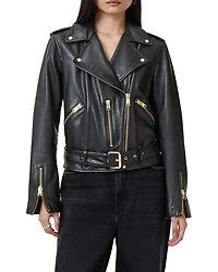 Balfern Leather Biker Jacket