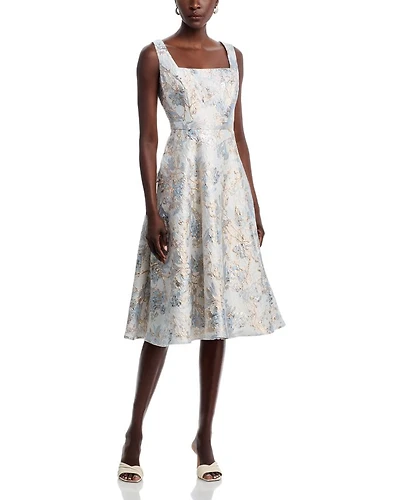 Brocade Midi Dress - Exclusive