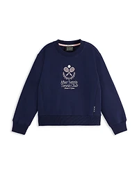 Scotch & Soda Girls' After Tennis Club Relaxed Fit Sweatshirt - Little Kid, Big Kid