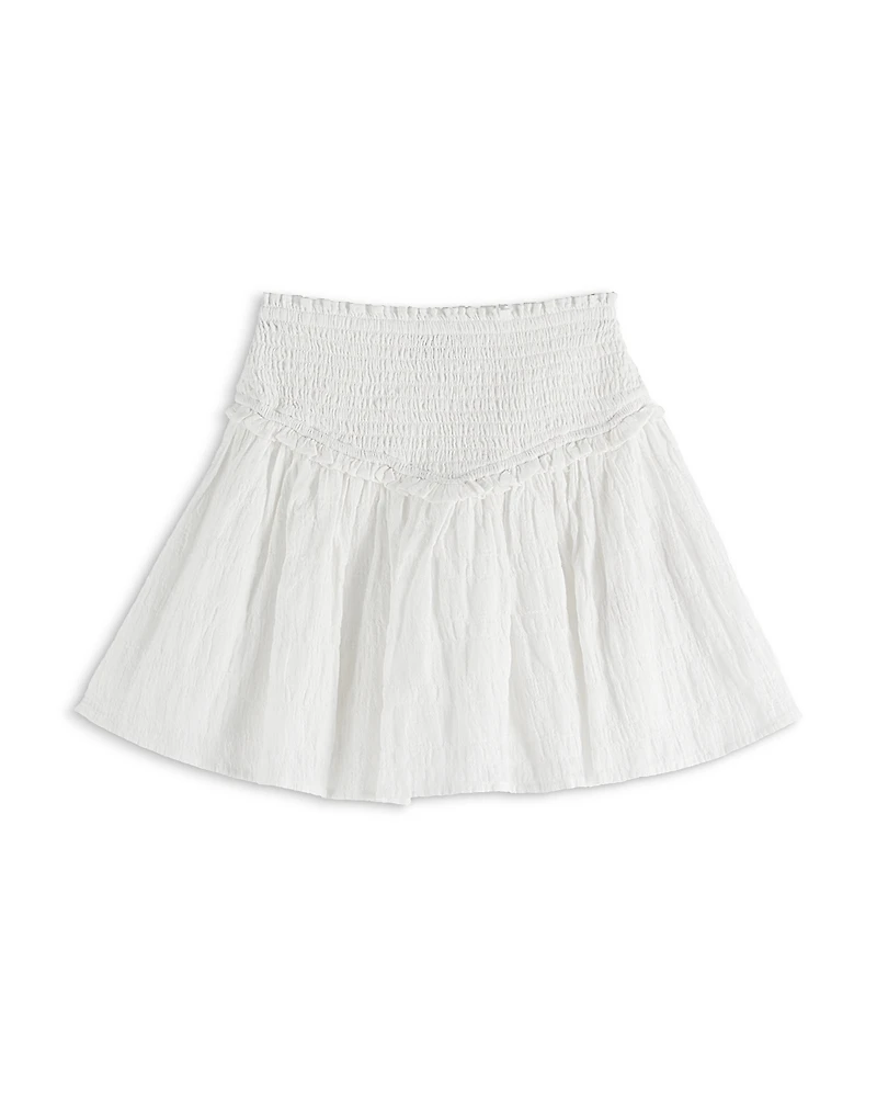 Scotch & Soda Girls' Textured Cotton Smocked Skirt - Little Kid, Big Kid