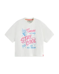 Scotch & Soda Girls' Stay Cool Loose Fit Tee - Little Kid, Big Kid