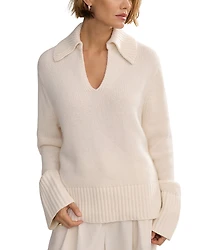 Jenni Kayne Phoebe Cashmere Polo Sweater