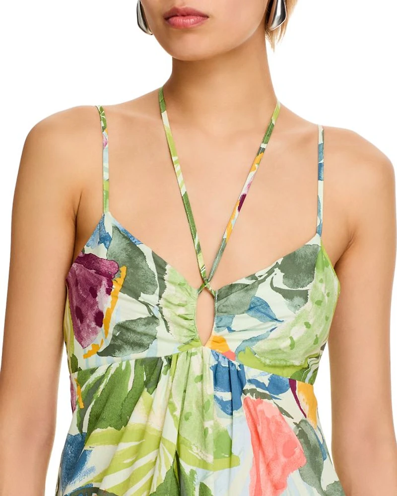 Printed Tiered Maxi Dress