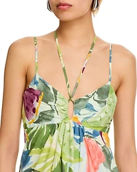 Printed Tiered Maxi Dress