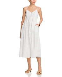 Eyelet V-Neck Dress - Exclusive