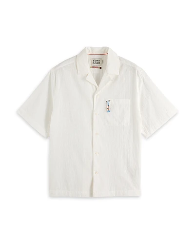 Scotch & Soda Embroidered Relaxed Fit Shirt