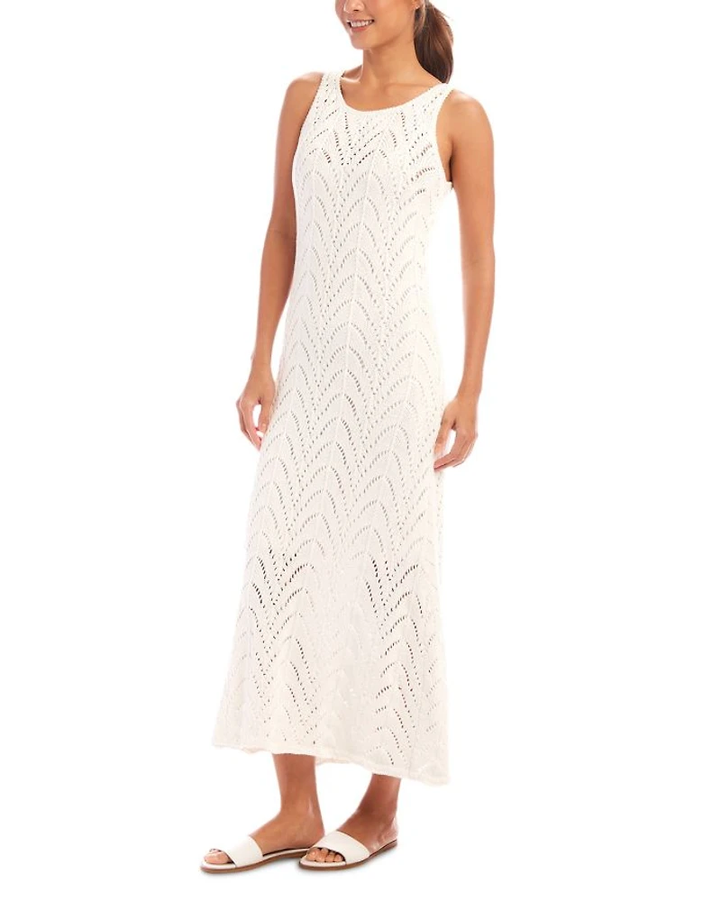 Flowy Crochet Midi Dress